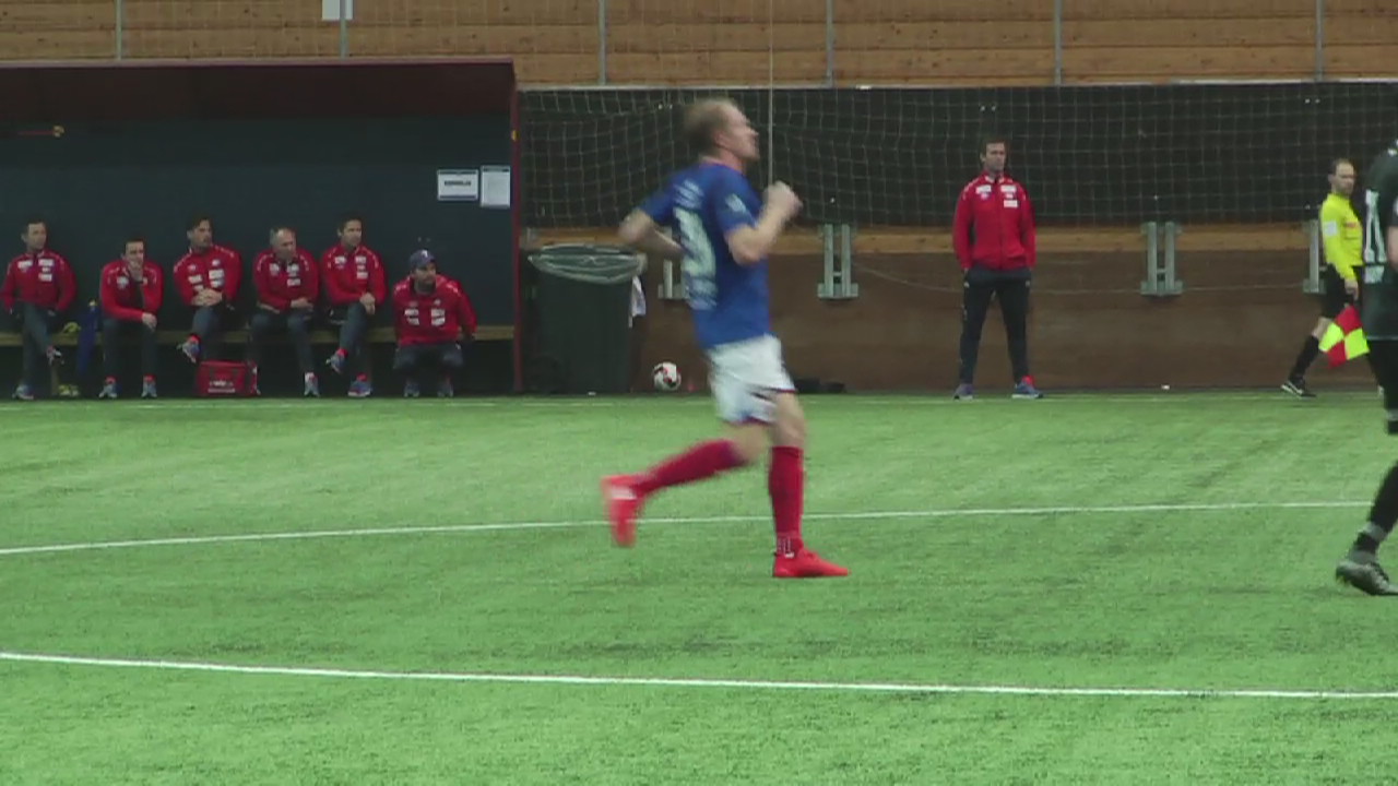 Kjelsrud og Stengel etter kampen mot Strømmen